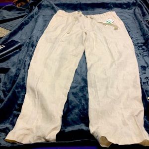 Tasso Island linen trousers. Minimalist Linen pants . NWT -Coastal Grandma